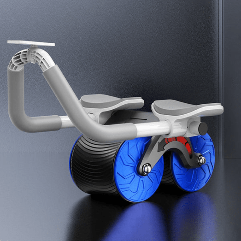 PulseFlex Fitness Roller — Spring-Assisted Design and Integrated Return Mechanism for Abdominal and Hip Training