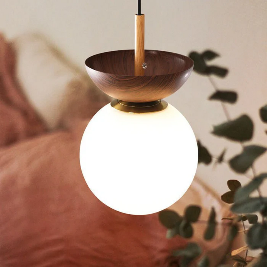 Hinode Japanese Style Dining Pendant Lamp With 3 Colors
