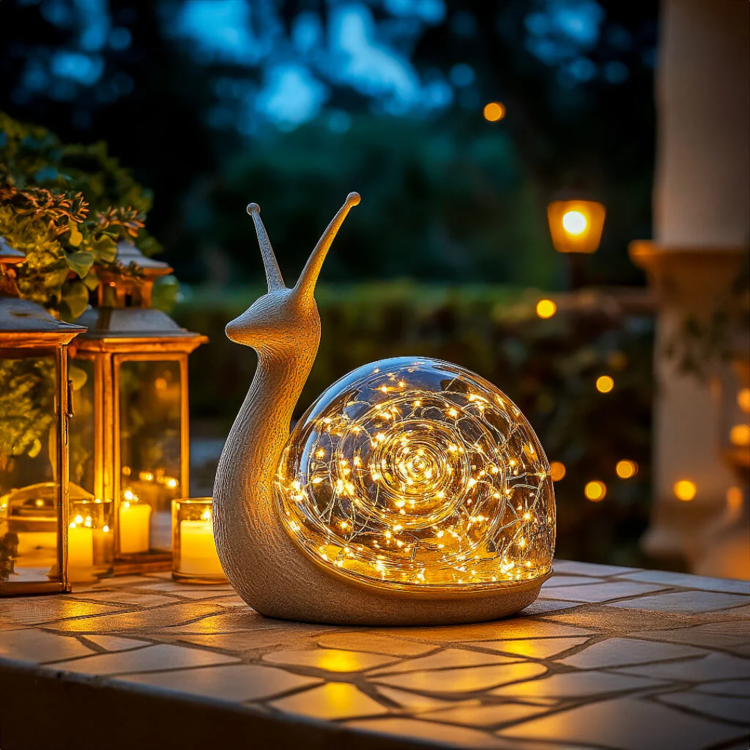 Lunara Snail Outdoor Lamp Weather Resistant Garden Light