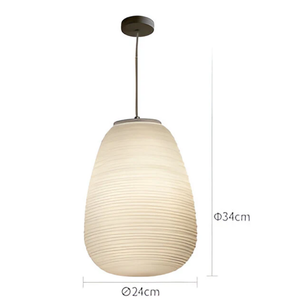 Svela | Scandinavian Opal Glass Pendant Lamp For Dining