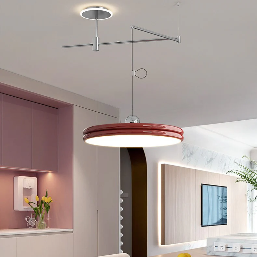 Sculptural Halo Disc Pendant Light | Ventumra