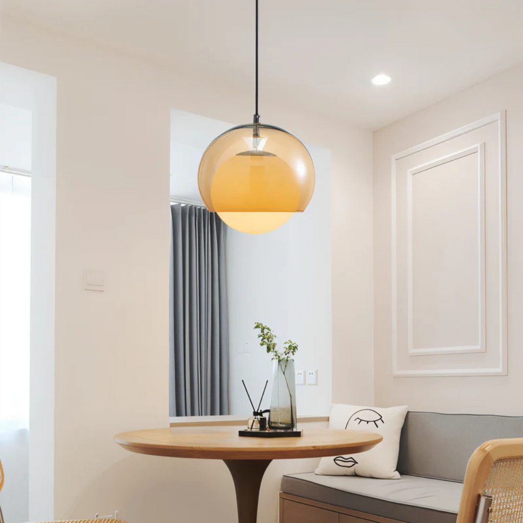 NovaLume Bauhaus Glass Pendant Light for Dining Rooms