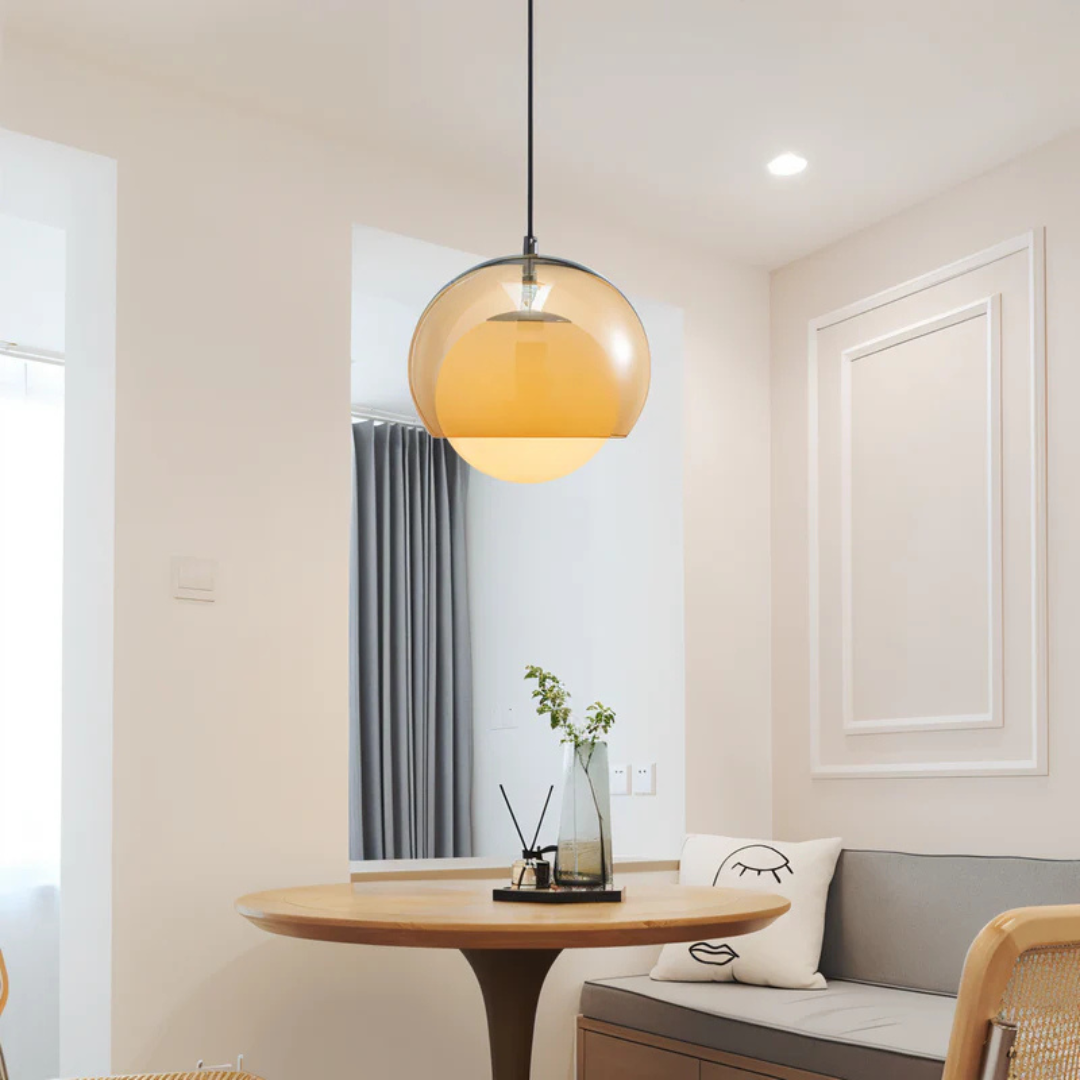 NovaLume Bauhaus Glass Pendant Light for Dining Rooms