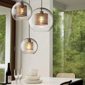Eldara Glass Dining Pendant Light in Vintage Style