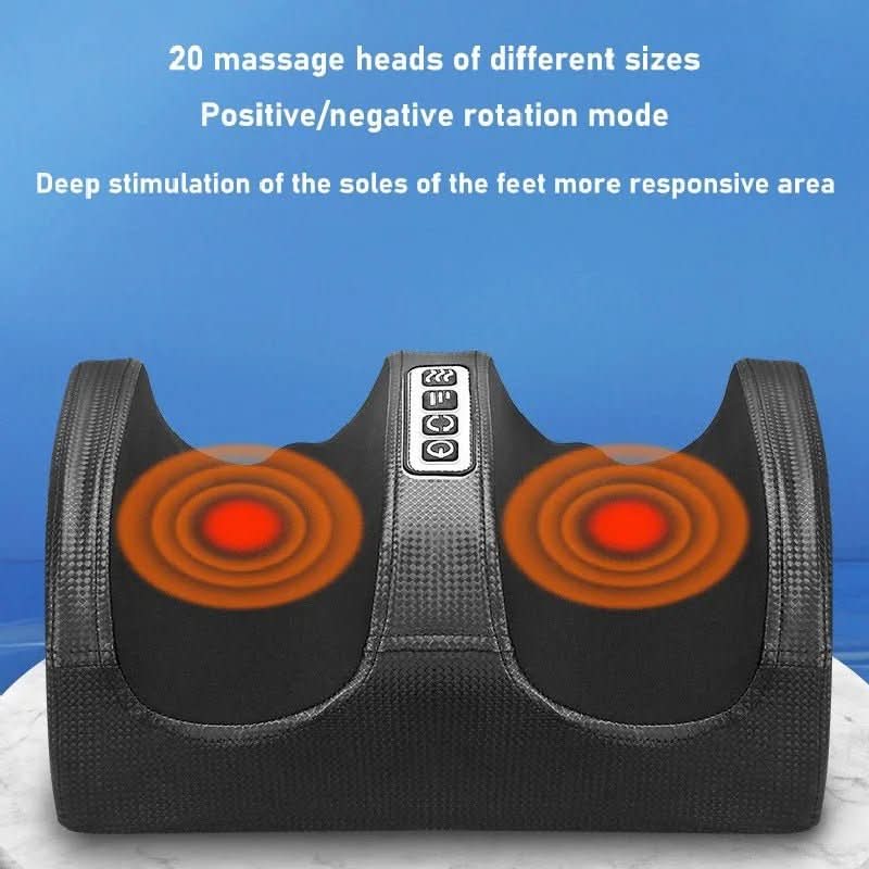 Auralux Shiatsu Foot Massager – Heat, 12 3D Massage Balls, Timer