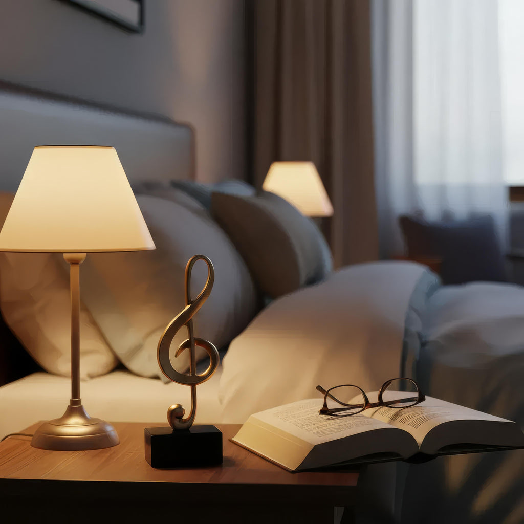 Musical Elegance Decorative Figurine — Artistic Music Accent