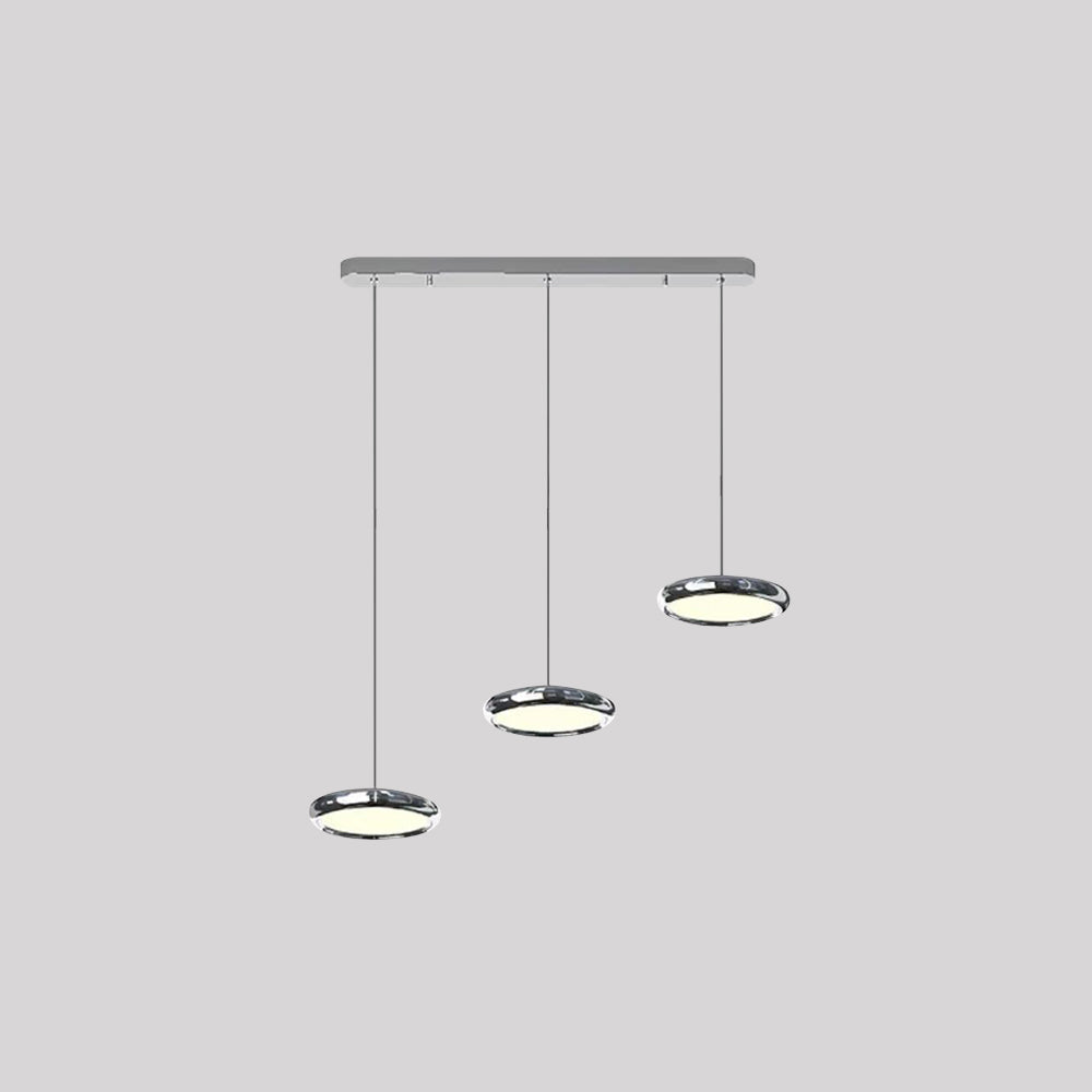 Arisha Minimalist Circular Metal Pendant Light,Silver/Gold/Rose Gold | ventumra