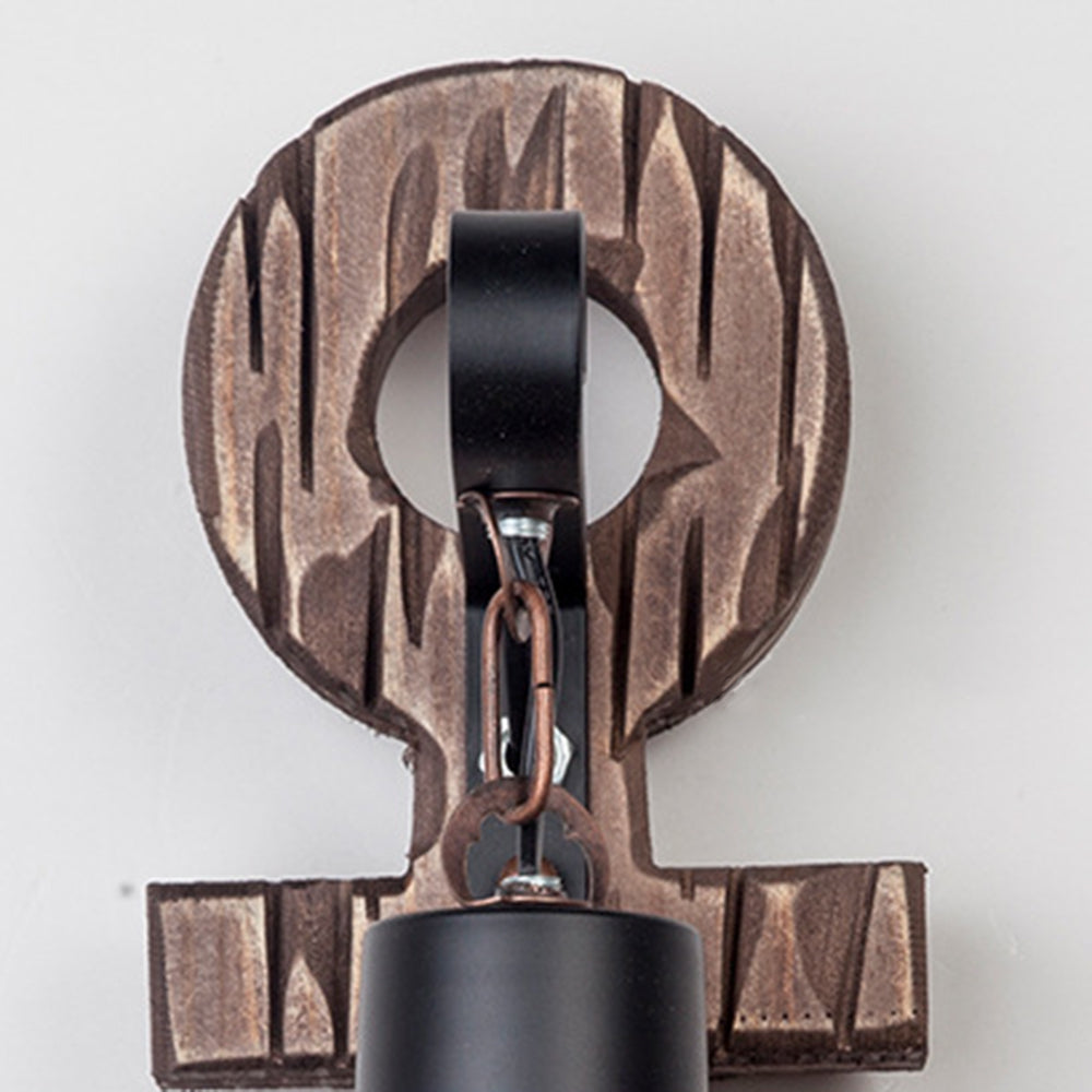 Epoch Anchor Lantern Wall Lamp, Vintage/Antique, Wood, Bedroom | ventumra