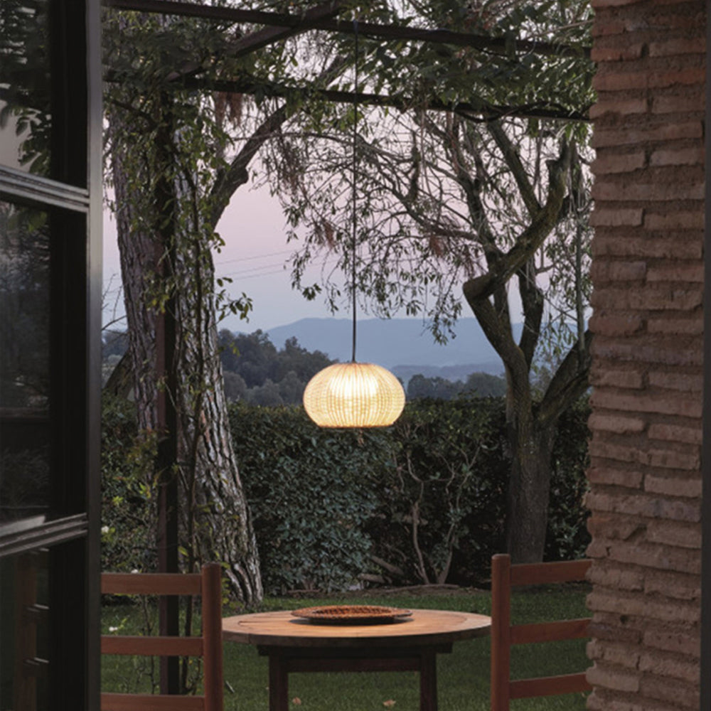 Ray Modern Lantern Pendant Light, Metal/Acrylic, Beige/Coffee - Neutralighting