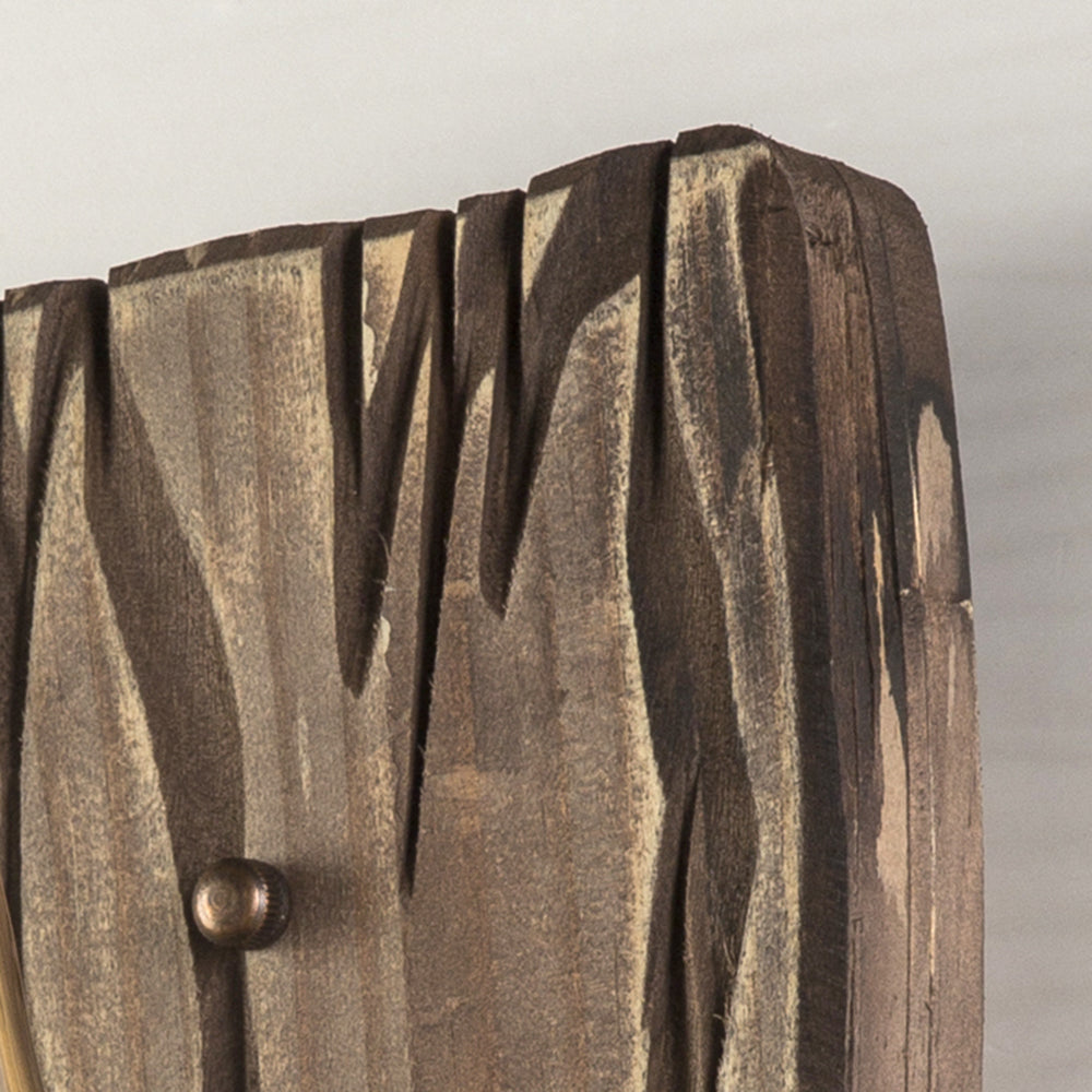 Epoch Wall Lamp Vintage Candle Wooden Glass, Bedroom | ventumra