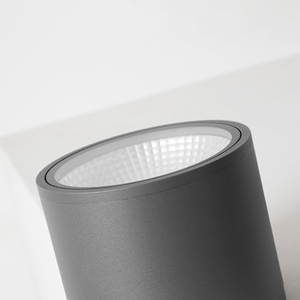Ray Modern Black Cylindrical Flush Mount Ceiling Light Spotlight | ventumra