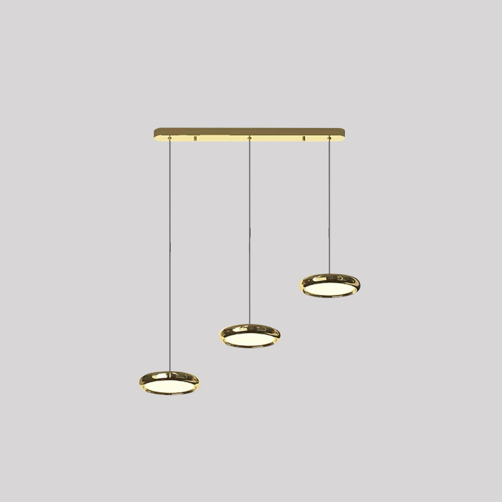 Arisha Minimalist Circular Metal Pendant Light,Silver/Gold/Rose Gold | ventumra