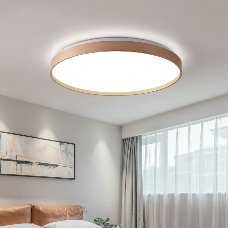 Valentina Ceiling Light Rond Flush Mount, Yellow/Blue/Green/Pink/Grey, Bedroom | ventumra