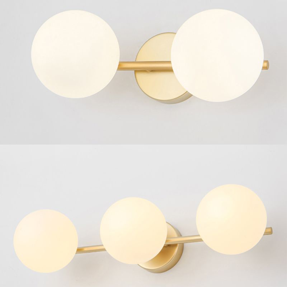 Valentina Modern Dome Metal Bathroom & Vanity Wall Lamps, Multicolor | ventumra