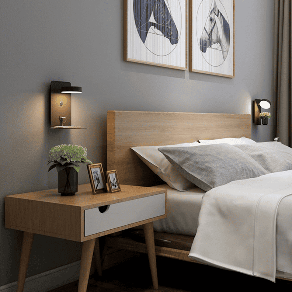 LumaNova Cozy Bed Lamp With Warm Ambient Glow For Relaxing