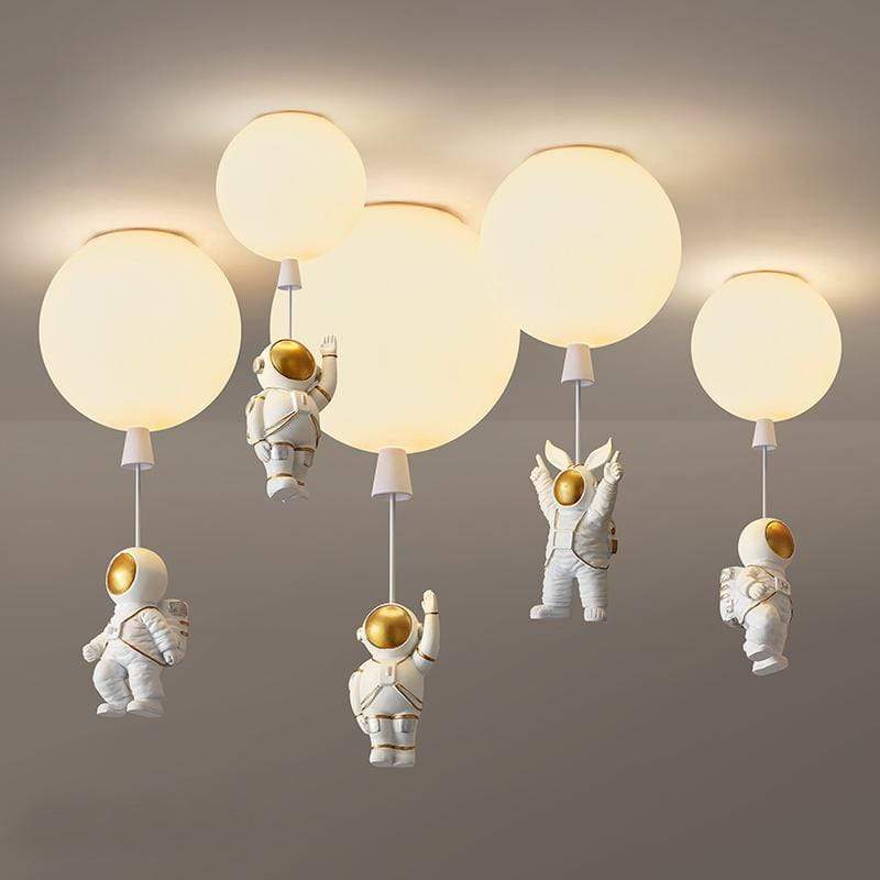 Aria Astronaut Balloon Flush Mount Ceiling Light, L 20/25/30/35cm | ventumra