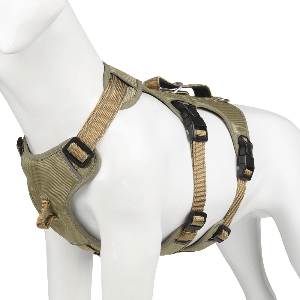 SwiftGuard Nylon Dog Harness — Reflective Trim, Front Clip, Escape-Proof Design