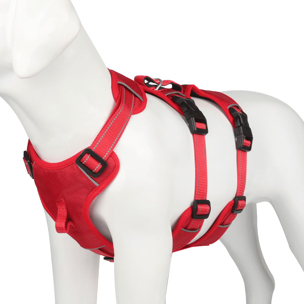 SwiftGuard Nylon Dog Harness — Reflective Trim, Front Clip, Escape-Proof Design