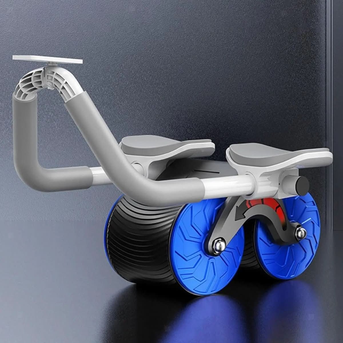 PulseFlex Fitness Roller — Spring-Assisted Design and Integrated Return Mechanism for Abdominal and Hip Training