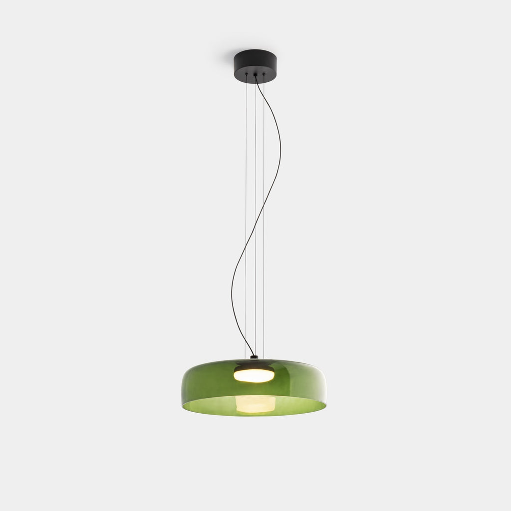 Calyra Glass and Metal Pendant Light for Dining Rooms