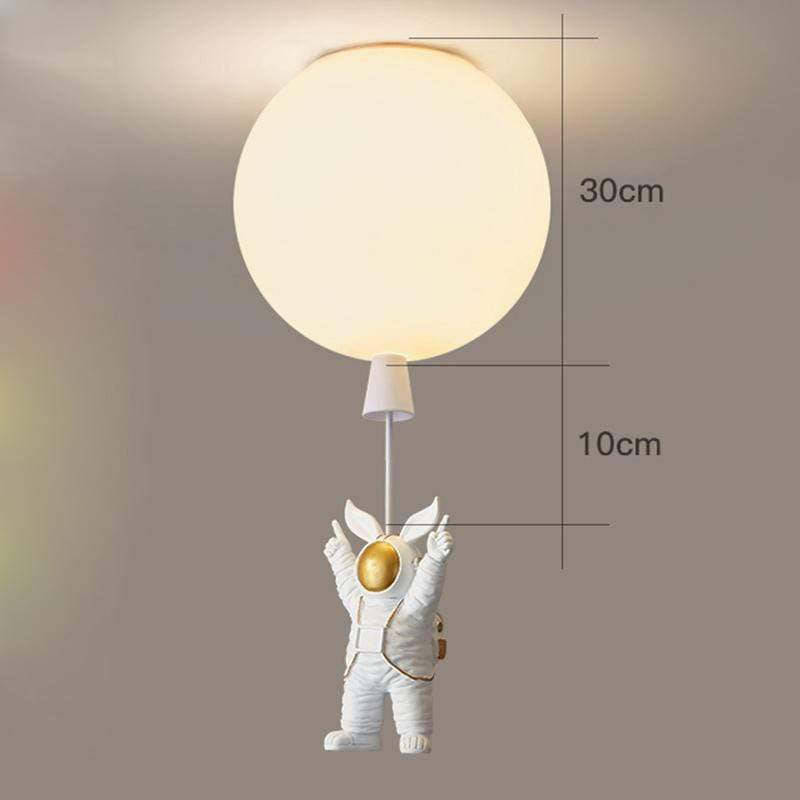 Aria Astronaut Balloon Flush Mount Ceiling Light, L 20/25/30/35cm | ventumra