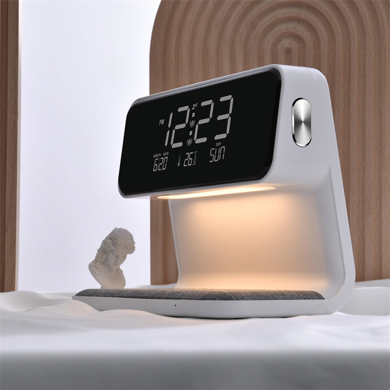 Solivon 3-in-1 Bed Lamp With Wireless Charger And LCD Alarm