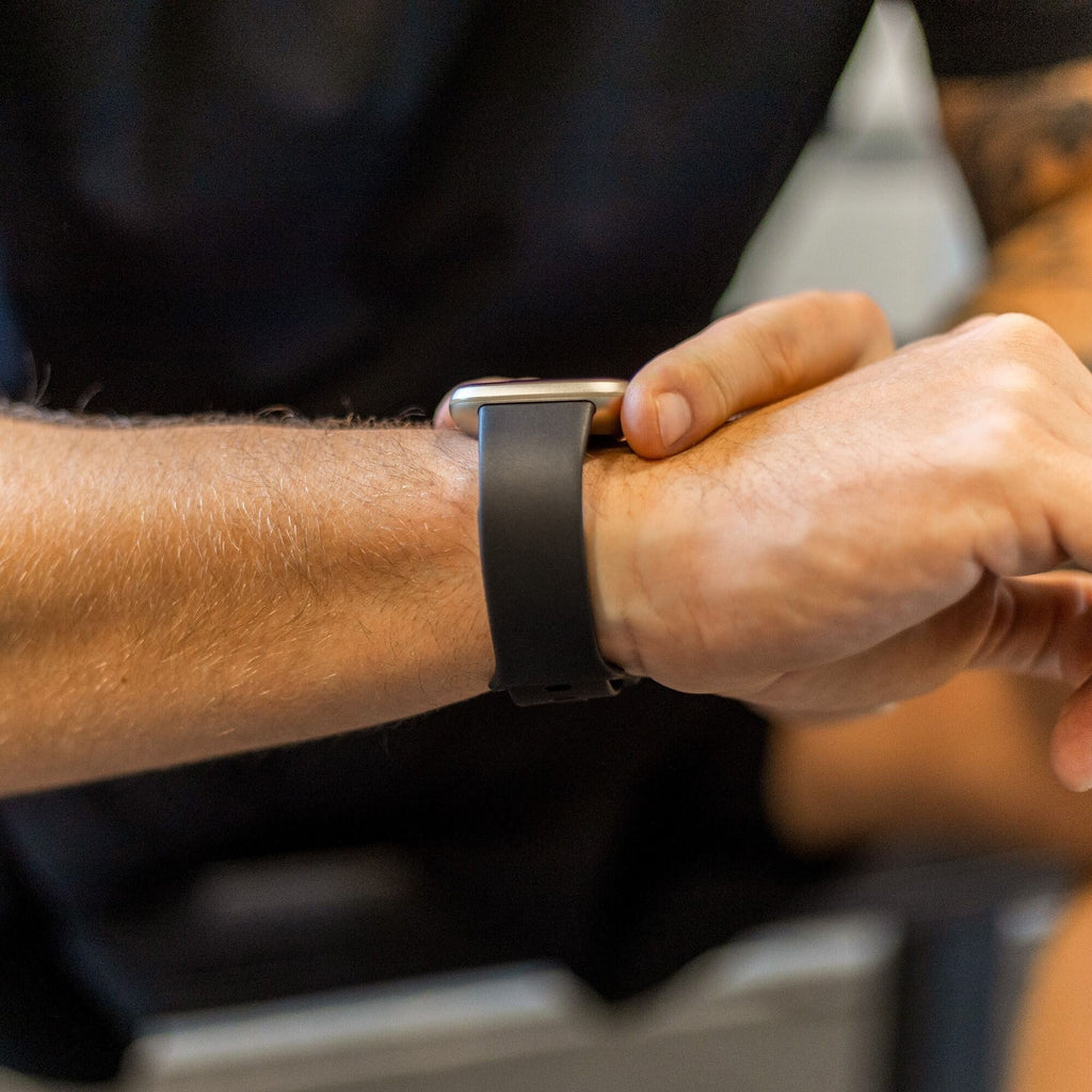 Klassieke vervangende zwarte siliconenband voor Fitbit Versa 3 | Ventumra
