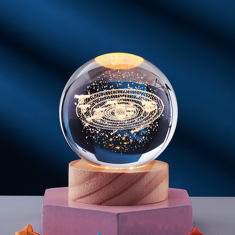 LumaOrb Elegant Ambient 3D Night Lamp For Bedroom Decor
