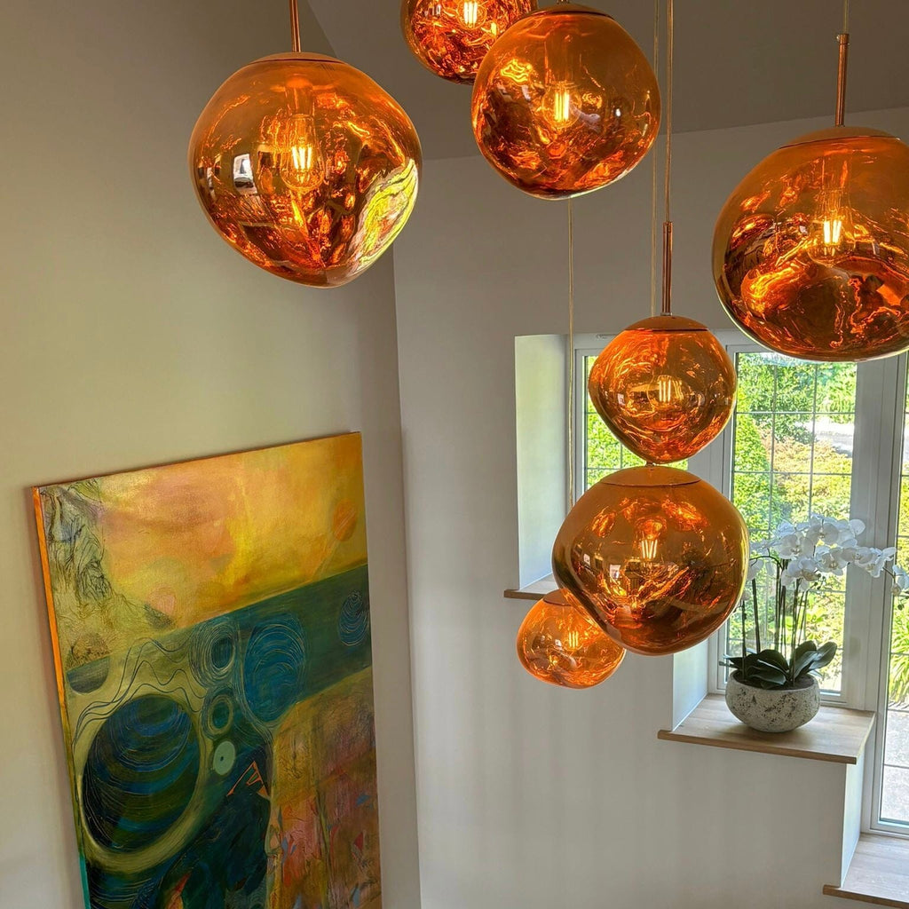 Nyara | Nordic Lava Aluminum Pendant Chandelier With Adjustable Lighting