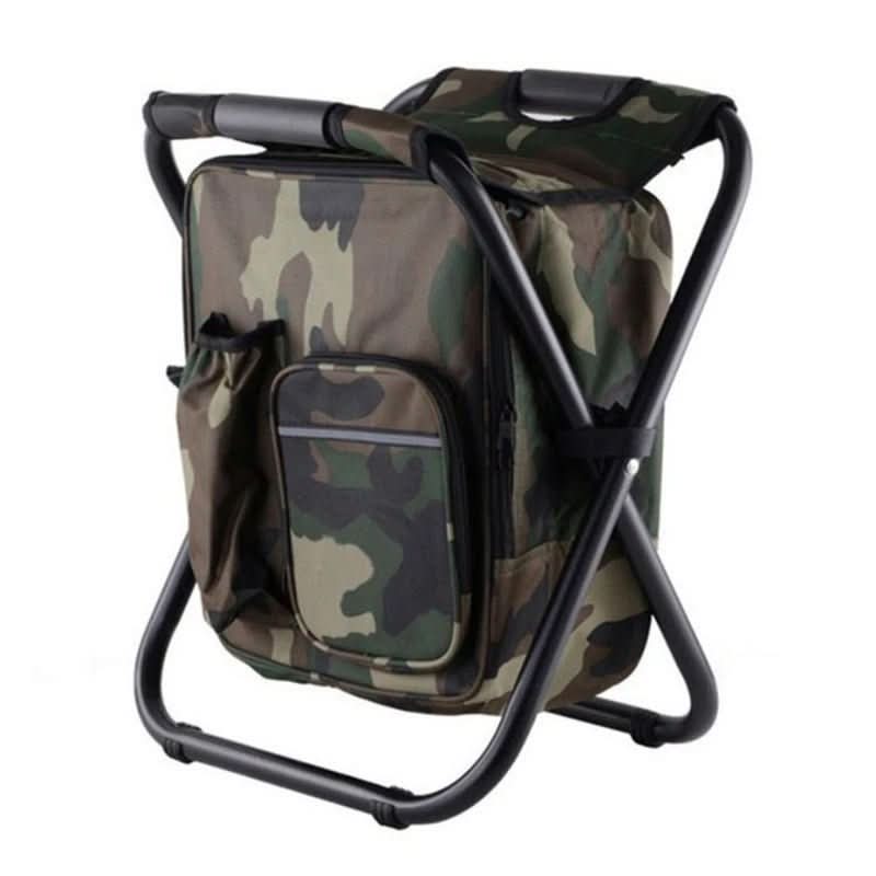 Mochila de camuflagem 3 em 1 CamoMate — cadeira dobrável e saco térmico integrados