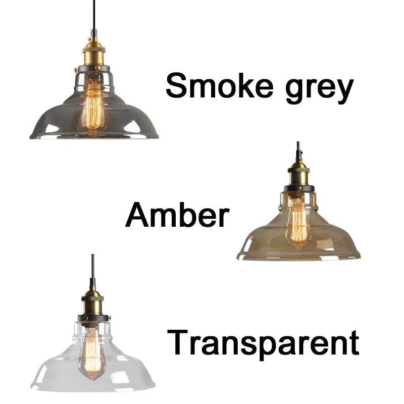 Novae Retro Glass Pendant Lights for Living Rooms and Lofts