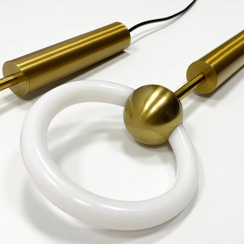 AureliaHalo Nordic LED Hoop Pendant Light For Interiors