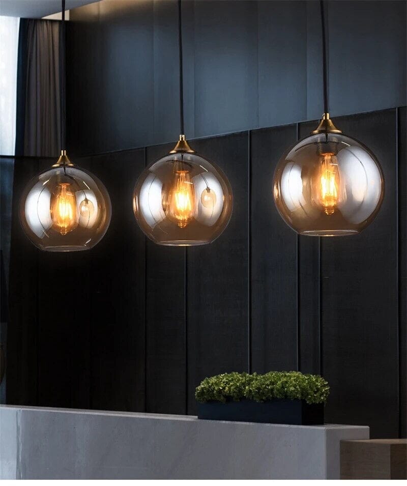 Aurelia Glass Pendant Light | Warm Rustic Modern Glow