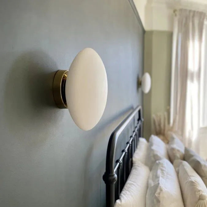 Valentina Modern Globe Shape Vanity Metal Glass LED Wall Lamp | ventumra