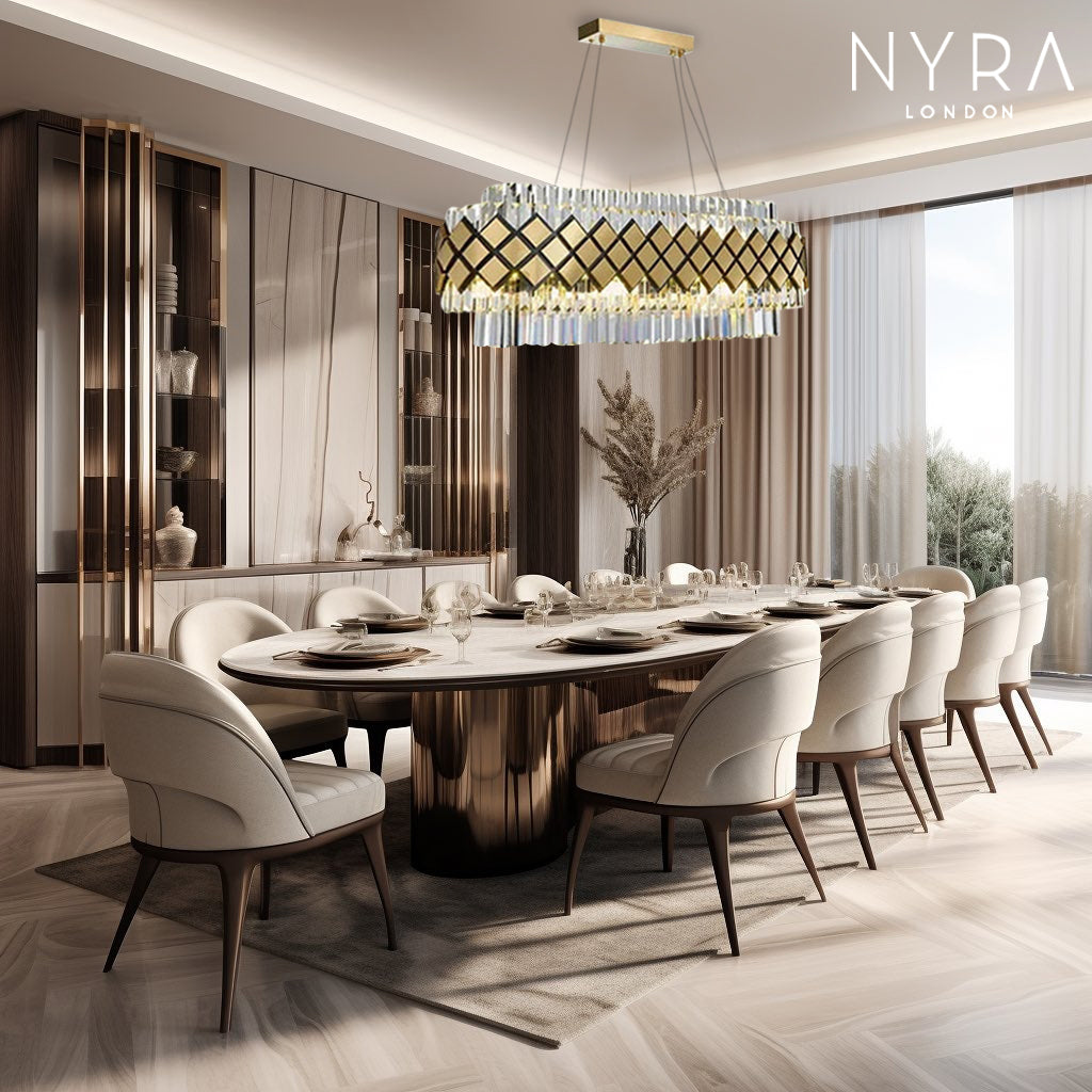 Aurelia Glass Pendant Light in Modern Luxury Glow Finish