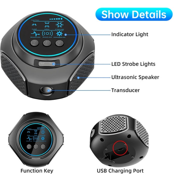 Ultrasonic Wasp Repellent 3200 — Chemical-Free Quiet Protection