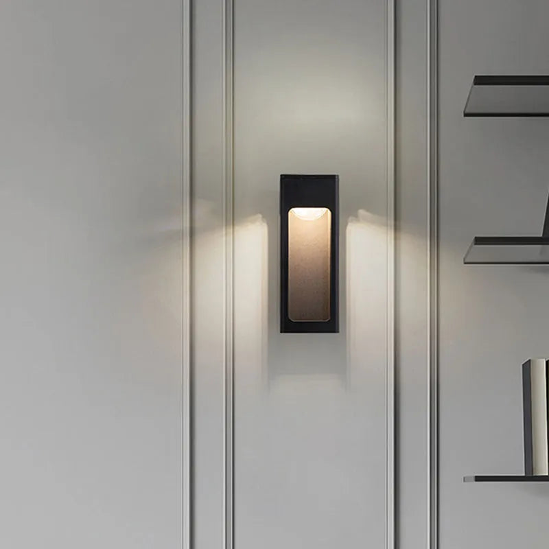 Solith Modern Waterproof Minimalist Geometric Outdoor Wall Light | ventumra