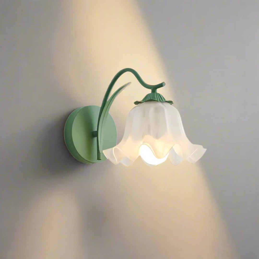 Marielle | Retro French Floral Wall Lamp For Warm Ambience