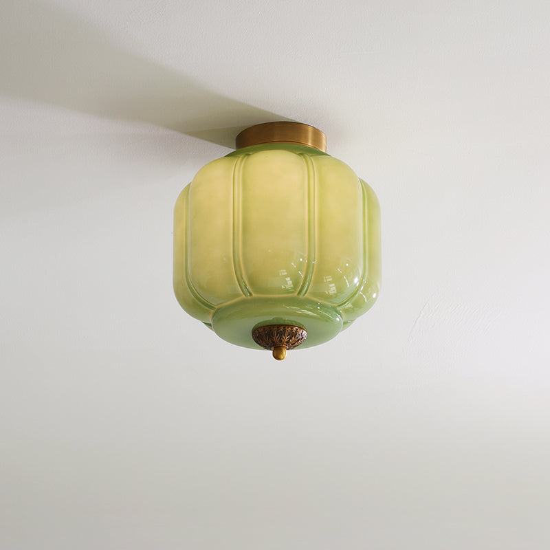 Elyra Green Glass Ceiling Lamp - Neutralighting