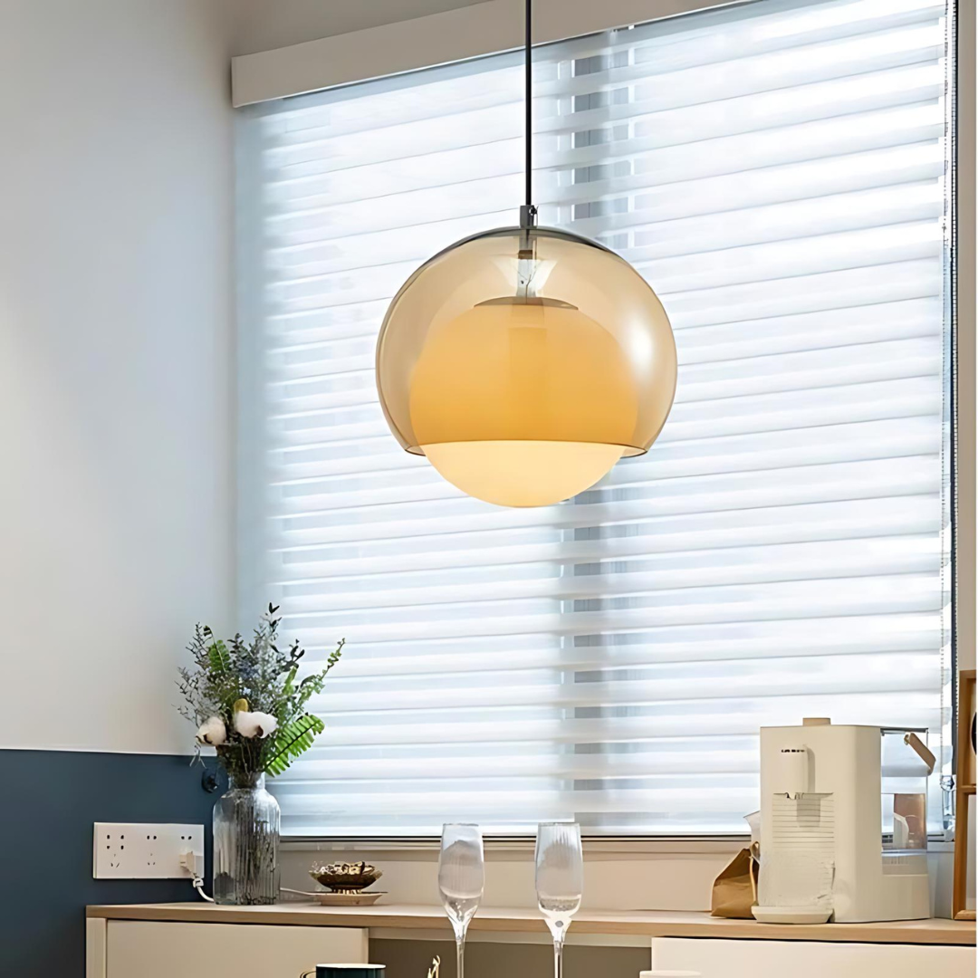 NovaLume Bauhaus Glass Pendant Light for Dining Rooms