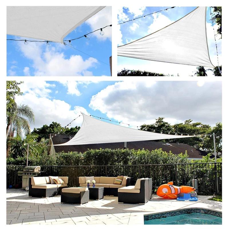Triangular Sun Shade Sail — Patio Heat and UV Protection