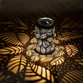 Aurelle Leaf Motif Solar Outdoor Lamp For Garden Lighting