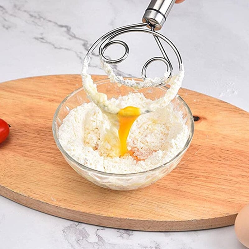 MixMaster Pro Compact Stainless Steel Dough Mixer, Lightweight