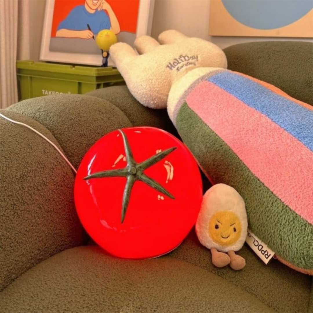 Pomarro Tomato LED Table Lamp Warm Soft Glow Nightlight