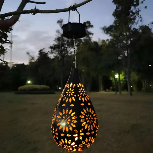 Auraleon Luxury Black Solar Garden Lamp Waterproof Led