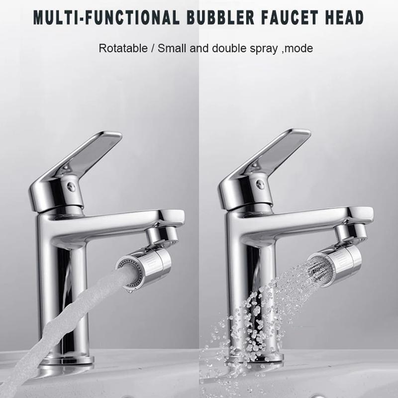Accesorio flexible para grifo - Ahorro de agua giratorio de doble función