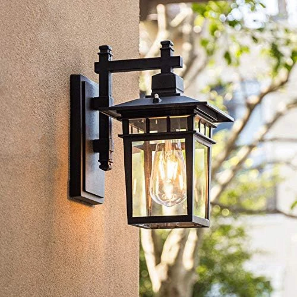 Kirrea Black Outdoor Wall Lamp For Elegant Garden Lighting
