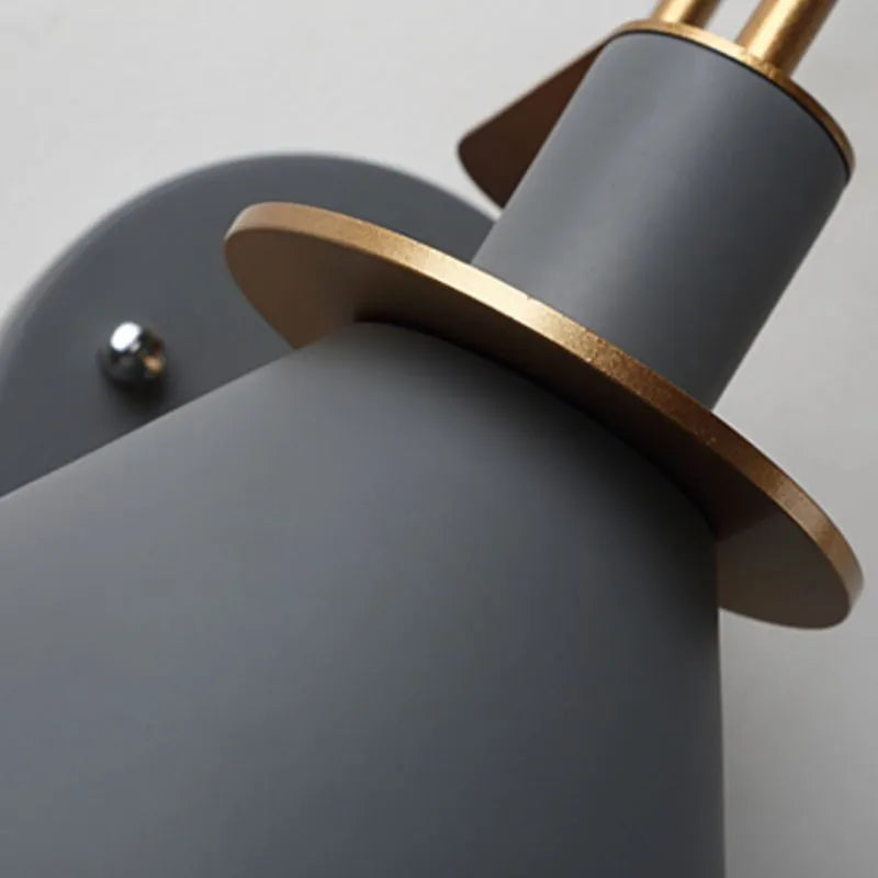 Valentina Vintage Horn Shape Metal Wall Lamp, Living room/Bedroom/Bathroom | ventumra