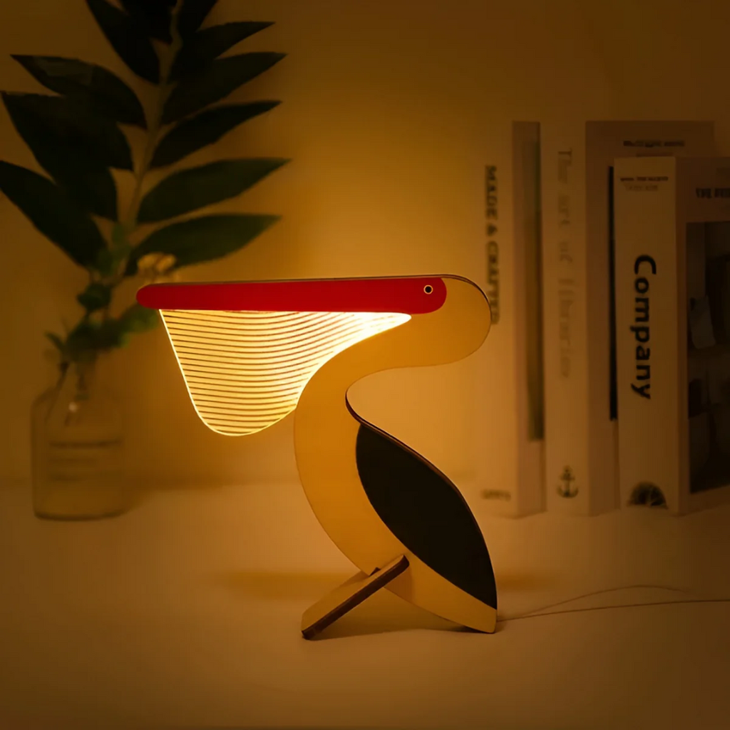 LunaWood | Wooden & Acrylic LED Night Lamp For Bedroom