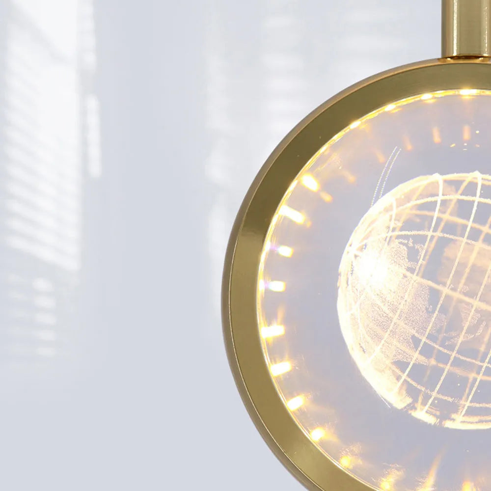 Kristy Morden Spherical Metal Pendant Light, Gold | ventumra